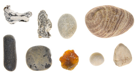 set of stones isolated