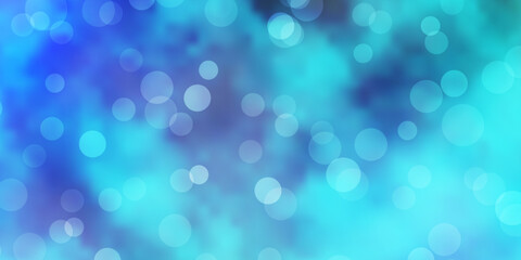 Light BLUE vector template with circles.