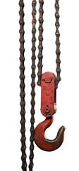 industrial metal hook on chain