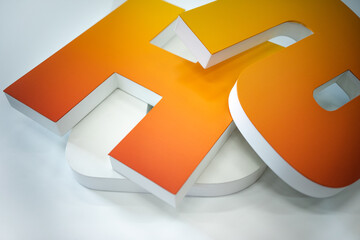 Production of letters in outdoor advertising. Three-dimensional large letters for signage....