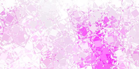 Light pink, yellow vector backdrop with triangles, lines.