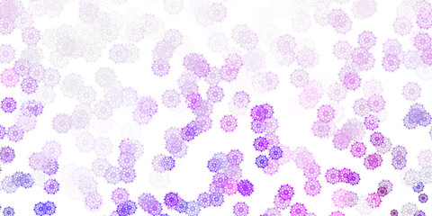 Light purple vector texture with bright snowflakes.