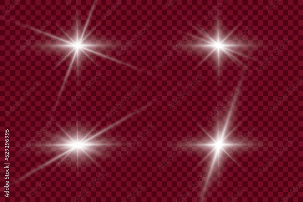 Poster white glowing light explodes on a transparent background. sparkling magical dust particles. bright s