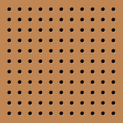 Wooden Pegboard Storage