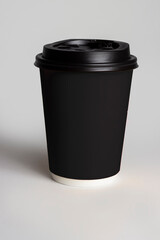 Black Paper cup of coffee