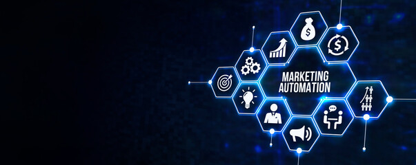 Internet, business, Technology and network concept. Planning marketing strategy. 3d illustration.