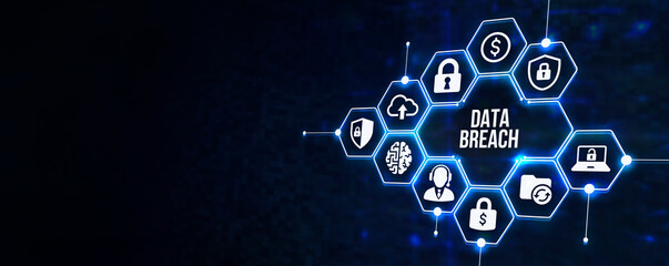 Internet, business, Technology and network concept. Cyber security data protection business technology privacy concept. 3d illustration