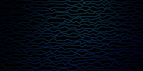 Dark BLUE vector background with lines.