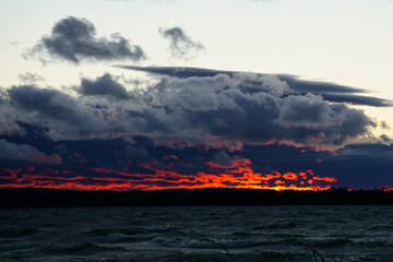 Sunset over Lake Superior 
