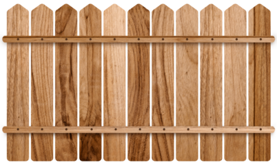 Brown wooden fence insulated. Wood wall. Texture. Horizontal. Pieces of wood that create a fence for a house.