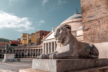 Piazza del Plabiscito, Naples, Italy