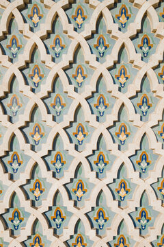Mosaic wall of Mosque Hassan II