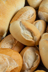 Set of Bread Types French and artisanal filling the screen background