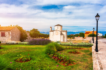 Nin town and Church of the Holy Cross is a Croatian Pre-Romanesque Catholic church originating from...