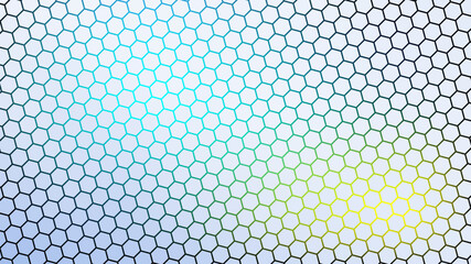 Abstract Modern Background with Hexagon Mosaic Gradient Color