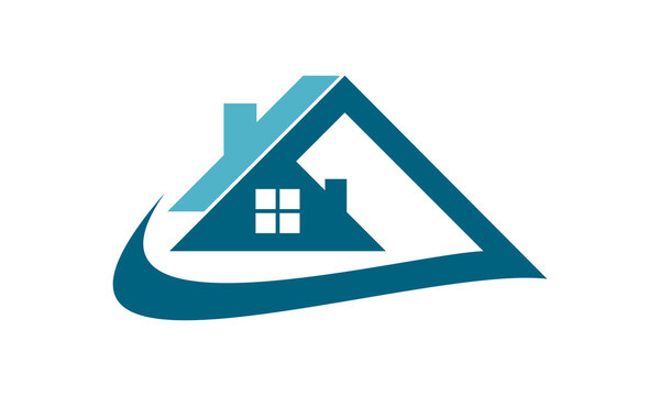 Blue Triangle Home Building Logo