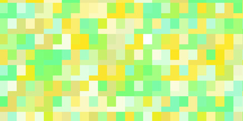 Light Green, Yellow vector background with rectangles.