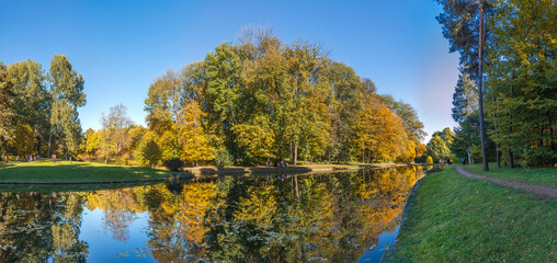 Autumn in Sofiyivka Park in Uman, Ukraine