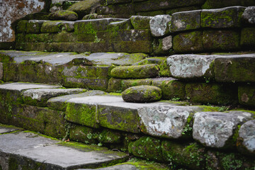 Old Steps at a Temple in Bali, Indonesia