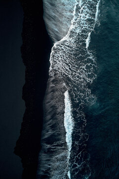 Volcanic sand of Lanzarote.