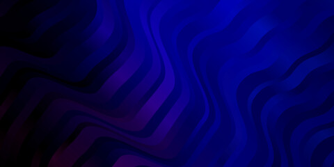 Dark Pink, Blue vector texture with curves.