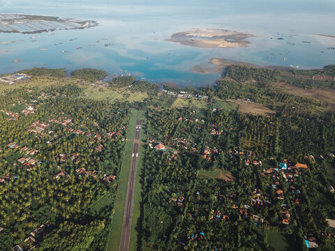 Aerial View Of The Small Airport