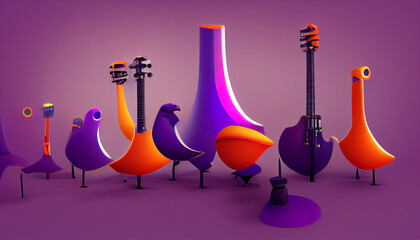 instruments with musical instruments