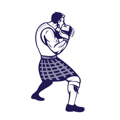 Scotsman Weight Throw Isolated Retro