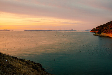 Fototapeta premium sunset over the sea