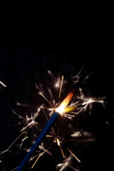 Obraz premium Close up of handheld sparkler background