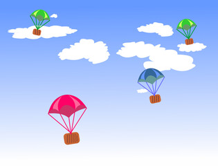 Airdrop vector illutration