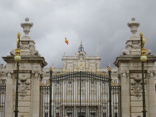 The royal palace in Madrid, Spain