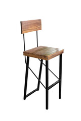 Wooden chair isolated.