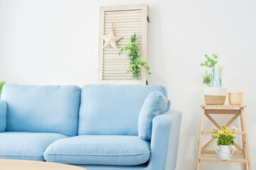 無人のリビング風景