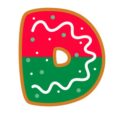 Christmas alphabets with Donut style