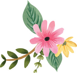 Colorful Red and Yellow Floral Bouquets