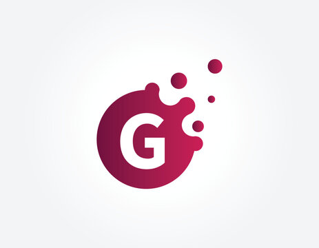 Dots Letter G Logo. G Letter Design Vector with Dots. vector illustrator.
