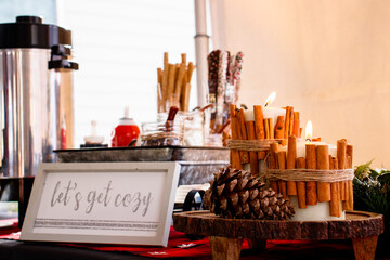 winter party cozy decorations