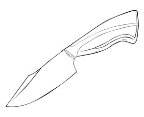 Obraz premium knife lineart