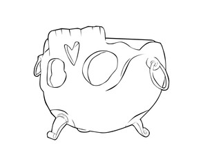 cast iron pot lineart