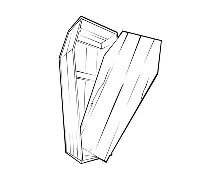 recommend clip art: coffin lineart