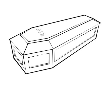 recommend clip art: coffin lineart