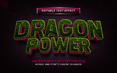 dragon power text effect