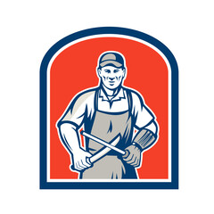 Butcher Sharpening Knife Shield