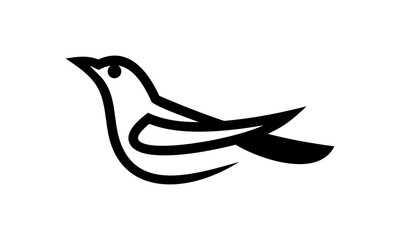 logo lineart bird design