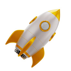 3d space rocket render png © MARCOS RODRIGUES