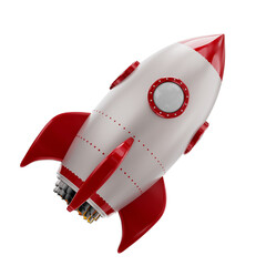 3d space rocket render png © MARCOS RODRIGUES