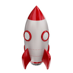 3d space rocket render png