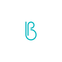 Monogram initial letter mark B logo design