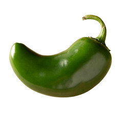 Serrano Chile or Green Chile. (Capsicum annum). Very popular variety of hot chili in Mexican...